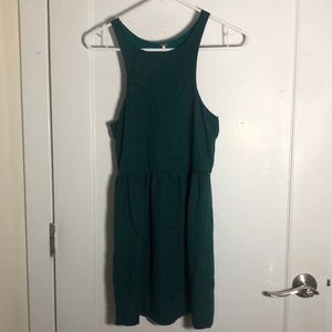 free people green mini dress size xs